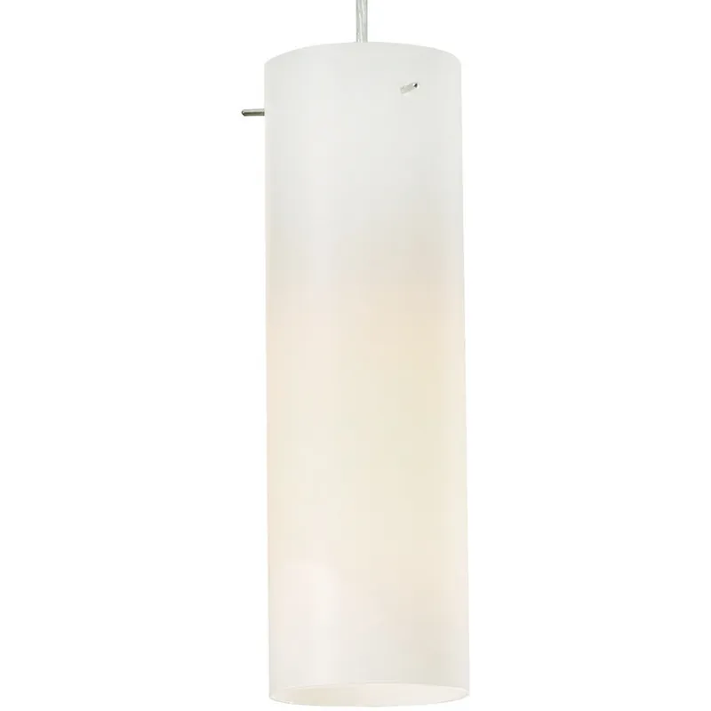 Soho LED 5 inch Satin Nickel Pendant Ceiling Light in White