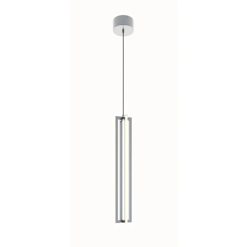 Cass LED 4 inch Satin Nickel Pendant Ceiling Light