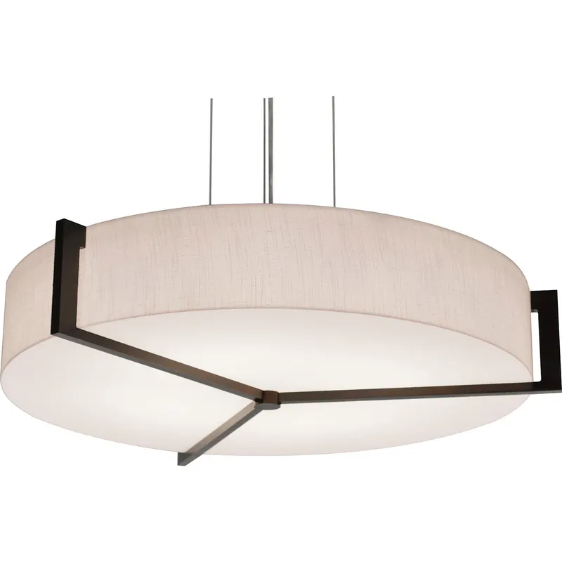 Apex 1 Light 14.25 inch Espresso Pendant Ceiling Light in Jute