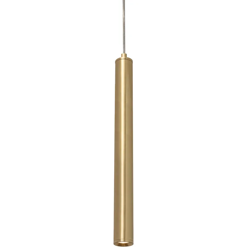 Eli LED 1.25 inch Satin Brass Pendant Ceiling Light