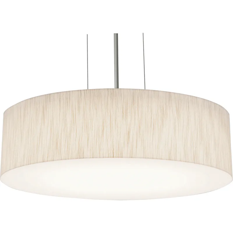 Anton 1 Light 15 inch Satin Nickel Pendant Ceiling Light in Jute