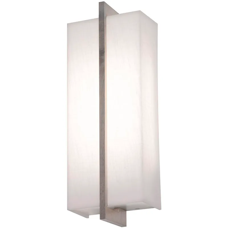 Apex LED 5 inch Weather Grey ADA Sconce Wall Light in Linen White, Weathered Grey