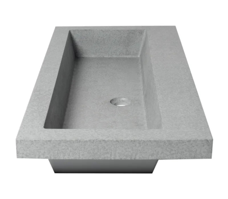 ALFI ABCO40TR Solid Concrete Trough Sink 40 inch