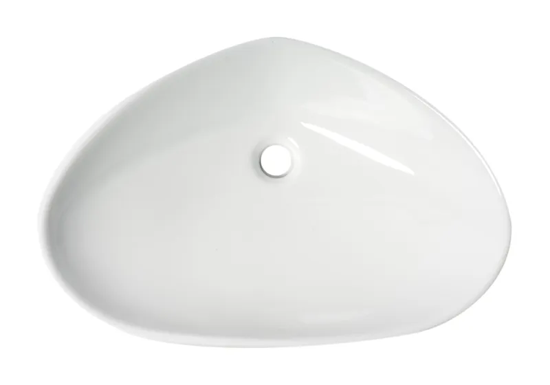 ALFI ABC914 Oval Above Mount Porcelain Bathroom Sink