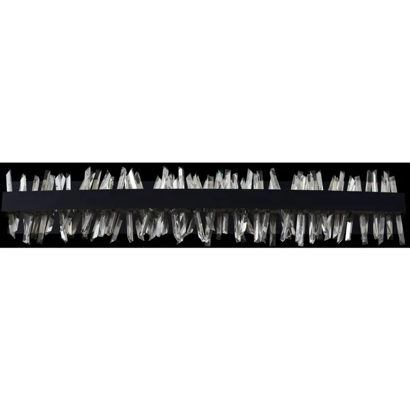 Glacier Bath Vanity Light Wall Light in Matte Black