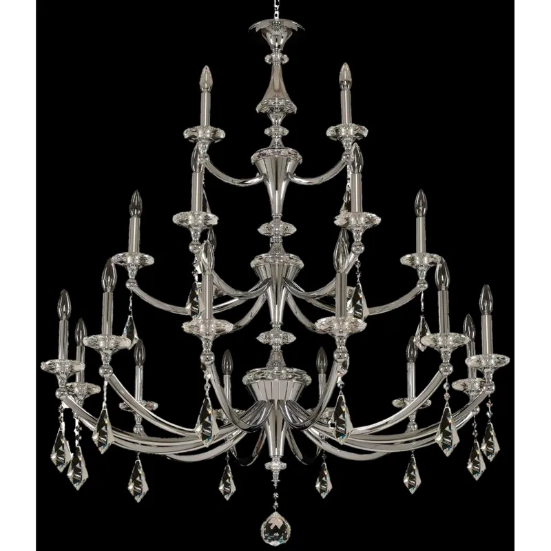 Floridia 21 Light 42 inch Chrome Chandelier Ceiling Light