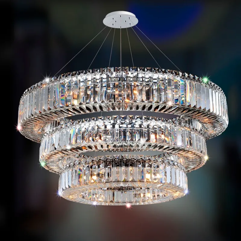 Rondelle 39 Light 47 inch Chrome Pendant Ceiling Light