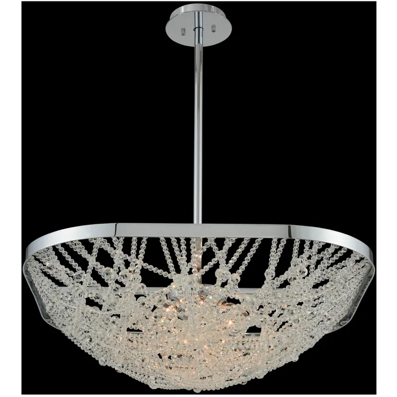 Lana 6 Light 26 inch Chrome Pendant Ceiling Light