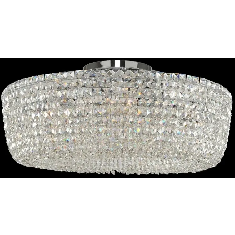 Cesano 8 Light 32 inch Chrome Semi Flush Mount Ceiling Light