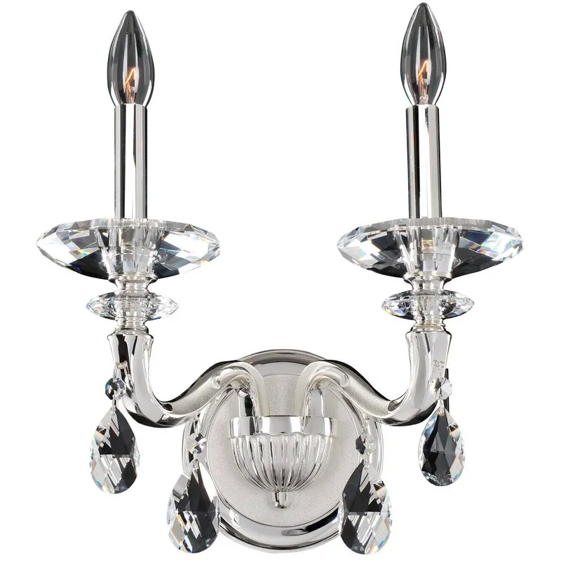 Jolivet 2 Light 12 inch Two Tone Silver Wall Sconce Wall Light