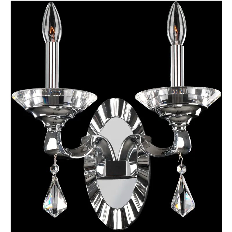 Cosimo 2 Light 12.5 inch Chrome Wall Sconce Wall Light