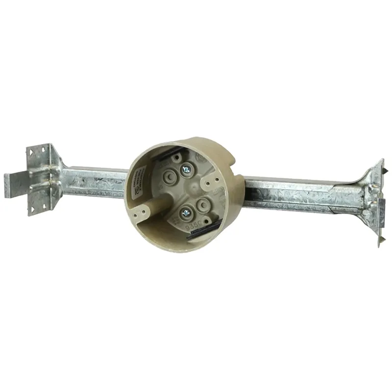 4" dia. round fan support box for use with nonmetallic sheathed cable