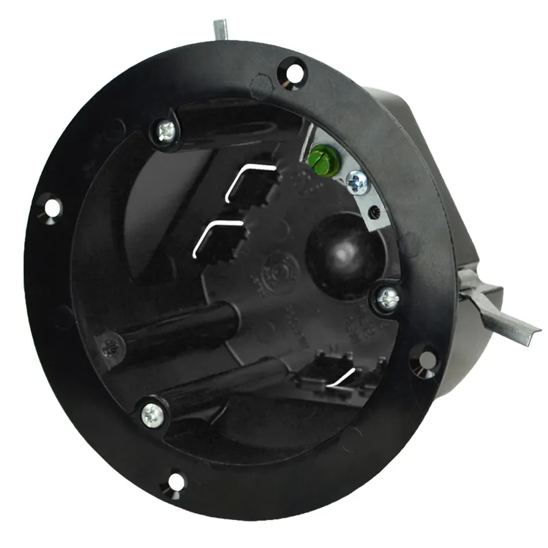 4" dia. round fixture support box for use with nonmetallic sheathed cable
