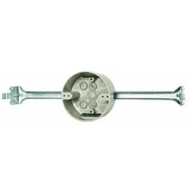 4" Round Ceiling/Fixture Box with Bar Hanger