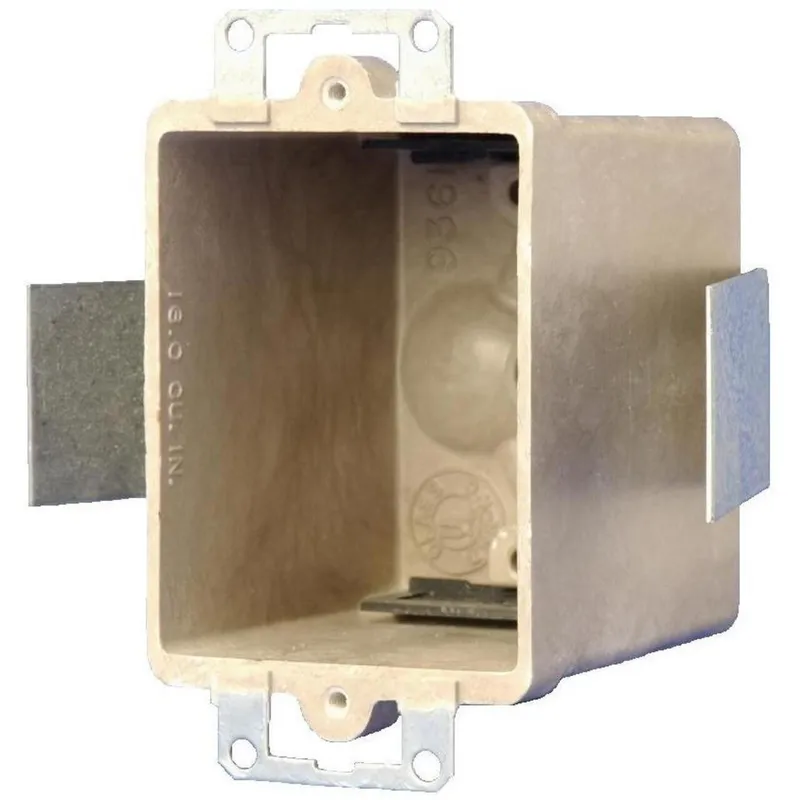 Switch/Outlet Box, 1-Gang, Non-Metallic