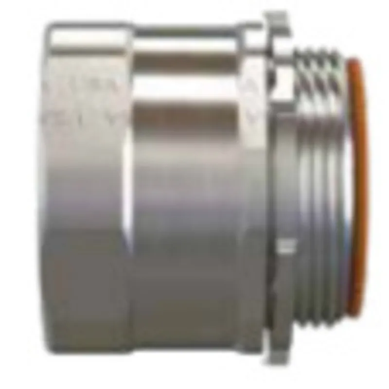 Flex Connector, Screw in Type, 1/2" Diameter, Insulated Throat, Steel With Zinc Finish