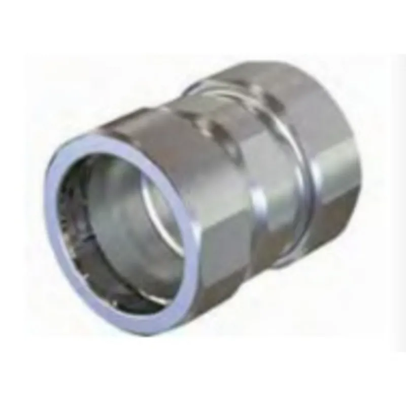 Rigid Compression Coupling, 1/2" Diameter, Steel With Zinc Finish