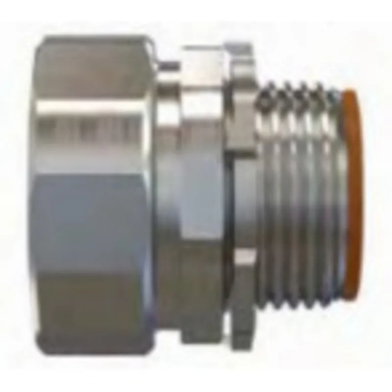 Rigid Compression Connector, 1-1/2" Diameter, Steel With Zinc Finish
