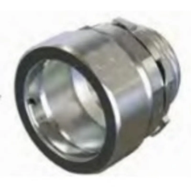 Rigid Compression Connector, 1-1/4" Diameter, Steel With Zinc Finish