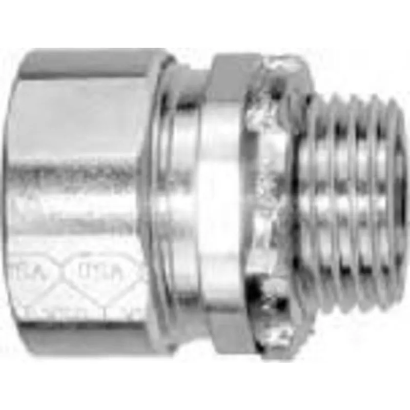 Steel Rigid Threadless Compression Connector, 2"