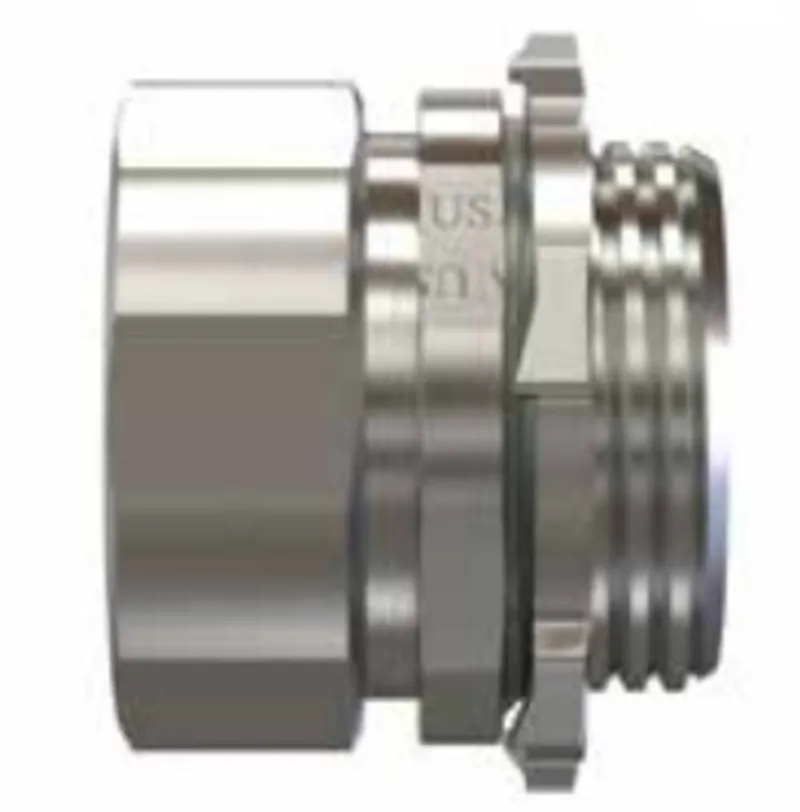 EMT Compression Connector, 2" Diameter, Steel/ZInc