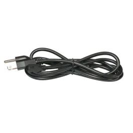 American Lighting 72" Power Cord - 3-Prong Grounded Plug - Black