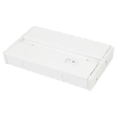 American Lighting Slim Hardwire Box for Under Cabinet Lights - White