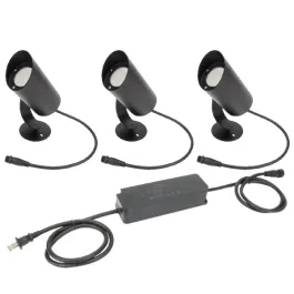 American Lighting Spektrum+ 10W RGB + CCT Tunable LED Landscape Light - 3 Kit - 27K-6K - 300 Lumens - 24V