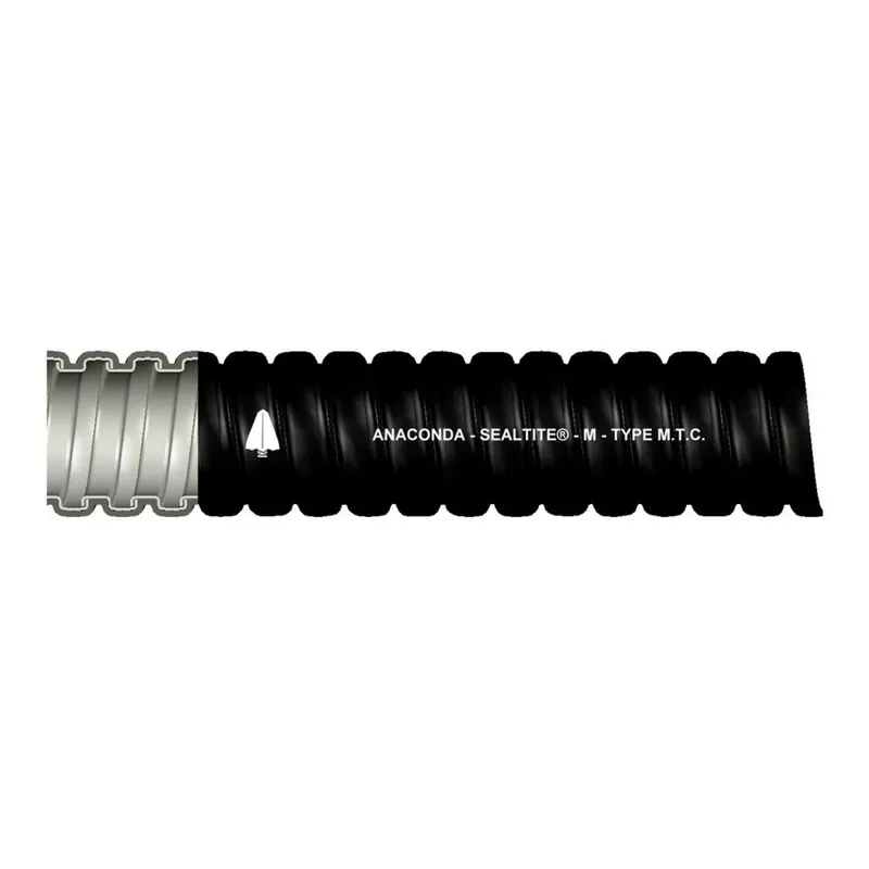 3/8" Liquidtight Steel Flex, Type MTC, Black, 100' Coil