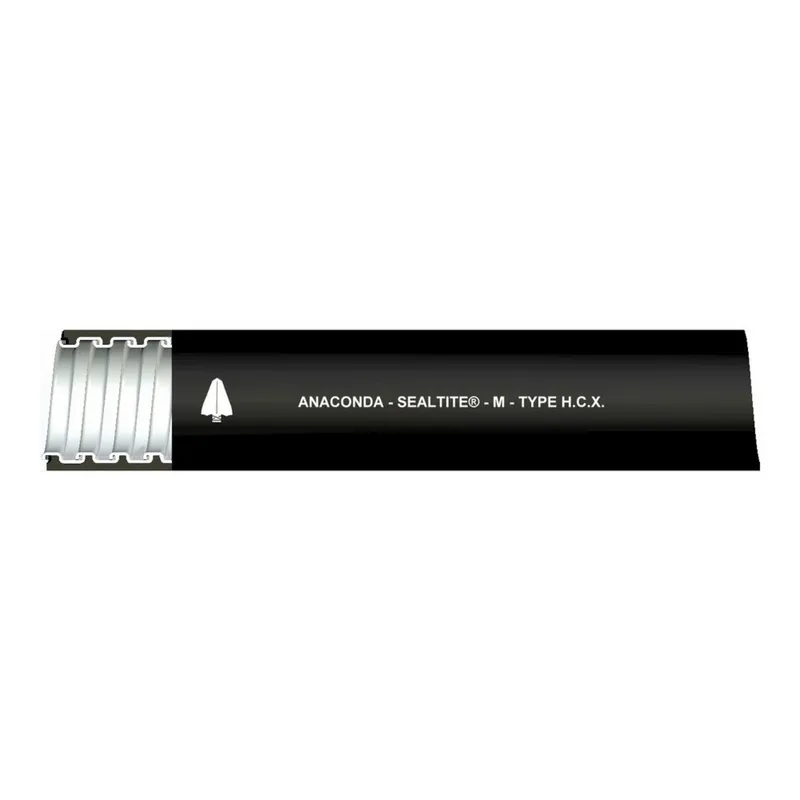 1-1/4" Type HCX Liquidtight Flexible Metal Conduit, Black, 50'