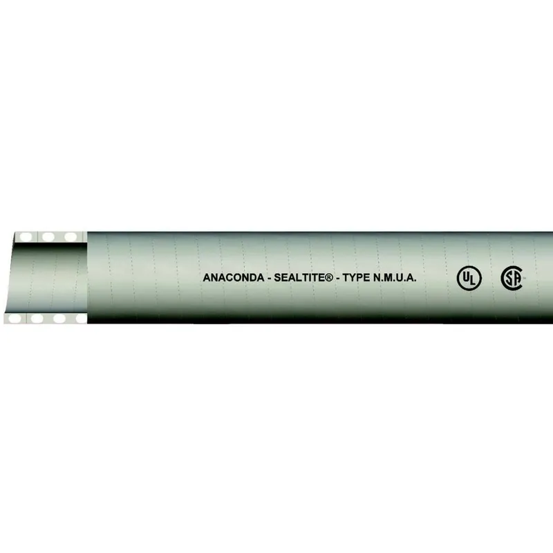 Thermoplastic PVC Jacket non-metallic 1/2" NMUA Gray100 ft coil