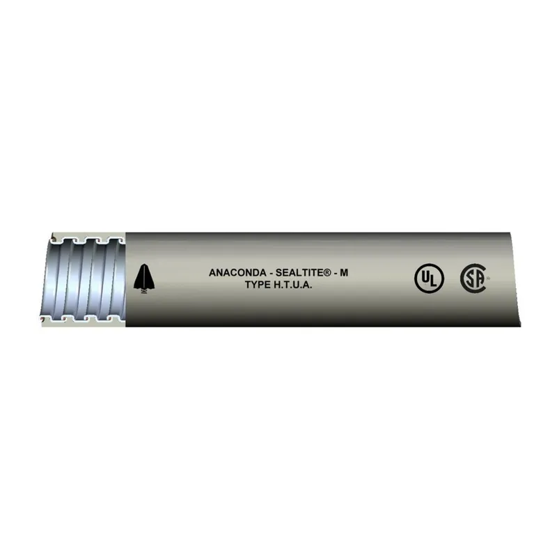 3/4" Liquidtight Steel Flex, Heavy Duty Extreme Temp, Gray, 100' Coil