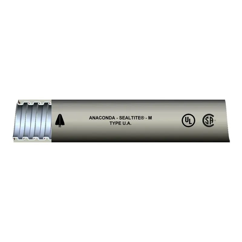 3/4" Liquidtight Steel Flex, UL Listed, Type UA, Gray, 100' Coil