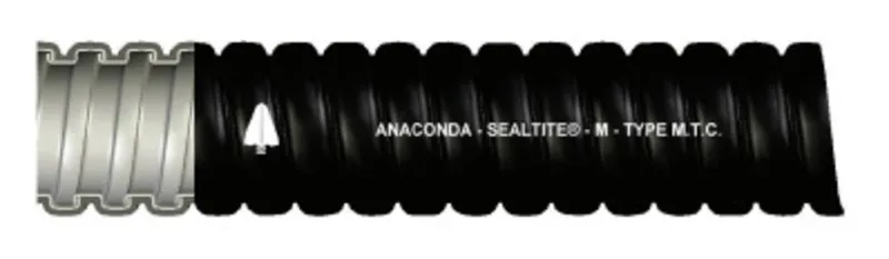 3/4" Liquidtight Steel Flex, Type MTC, Black, 500' Reel