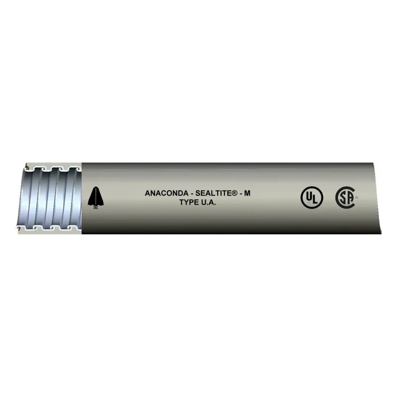 1" Liquidtight Steel Flex, UL Listed, Type UA, Black, 100' Coil