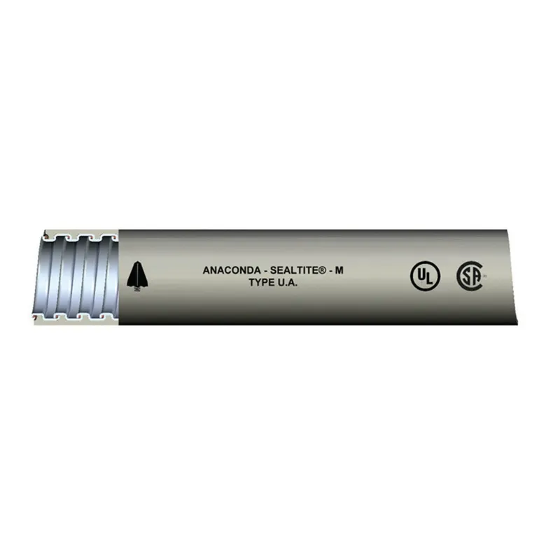 2-1/2" Liquidtight Steel Flex, UL Listed, Type UA, Gray, 25' Coil