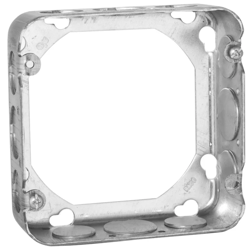 4-11/16" Square Extension Ring, 2-1/8" Deep, Drawn, Metallic