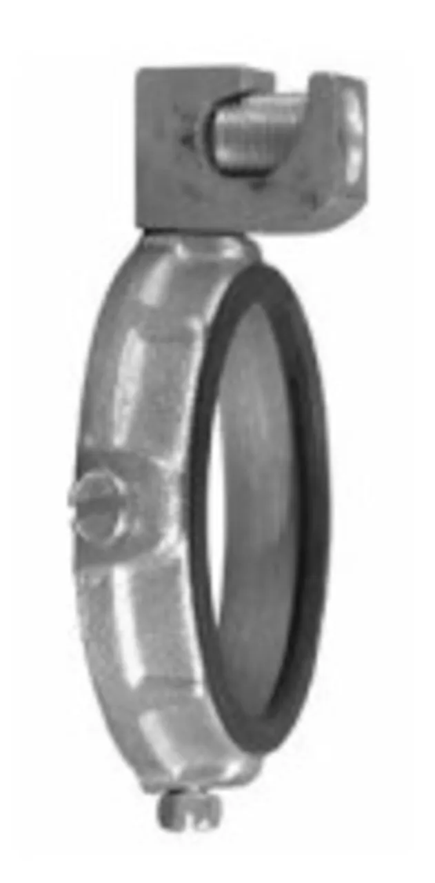 Grounding Bushing, 4", Threadless, Insulated, Malleable Iron
