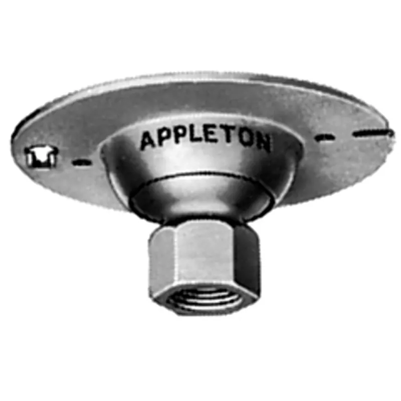 Ball Type Swivel Hanger, Fixture Stem Size: 1/2", Metallic