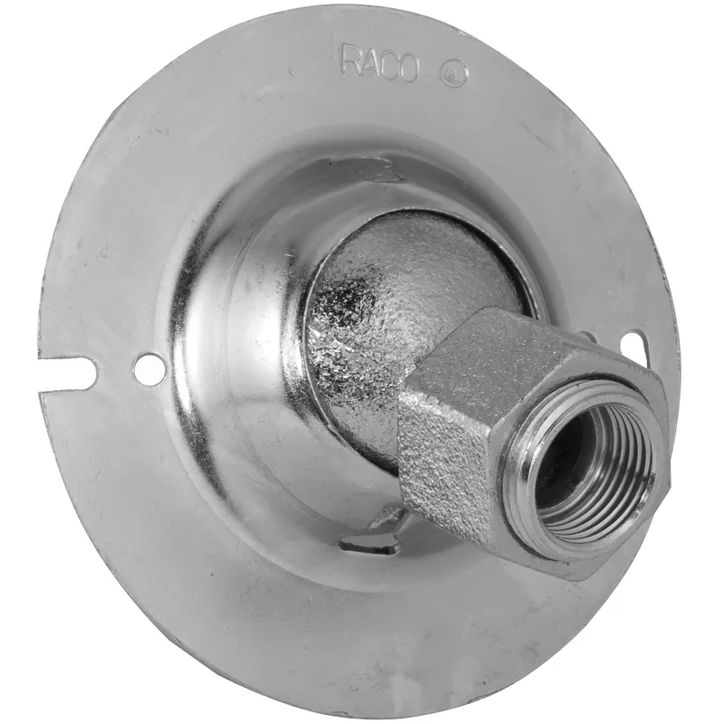 Ball Type Swivel Hanger, Fixture Stem Size: 3/4", Metallic
