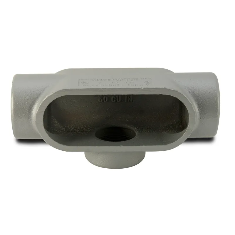 Conduit Body, Type: T, 3/4", Form 7, Grayloy-Iron