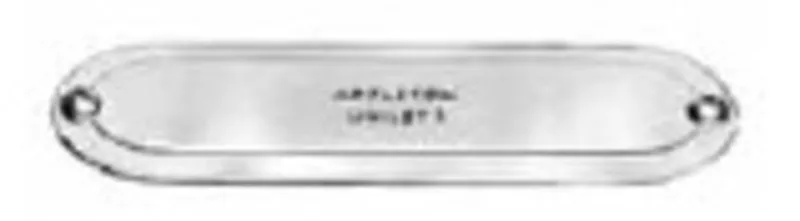 Conduit Body Cover, Screw-On/Domed Type, Diameter 3-1/2 - 4", Form 85, Aluminum