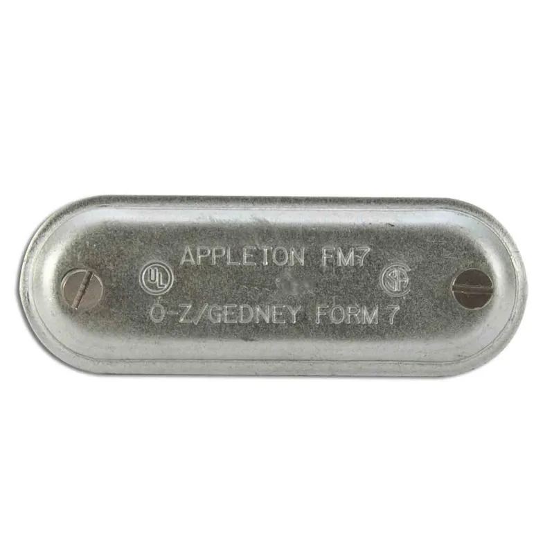 Conduit Body Cover, 3/4", Form 7, Steel