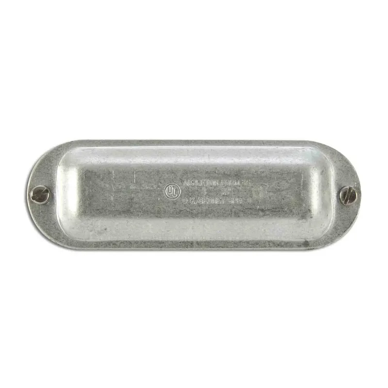 Conduit Body Cover, Screw-On/Flat Type, Diameter 1", Form 35, Steel