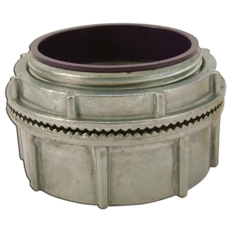 Conduit Hub, 3-1/2", Insulated, Raintight, Zinc Die Cast