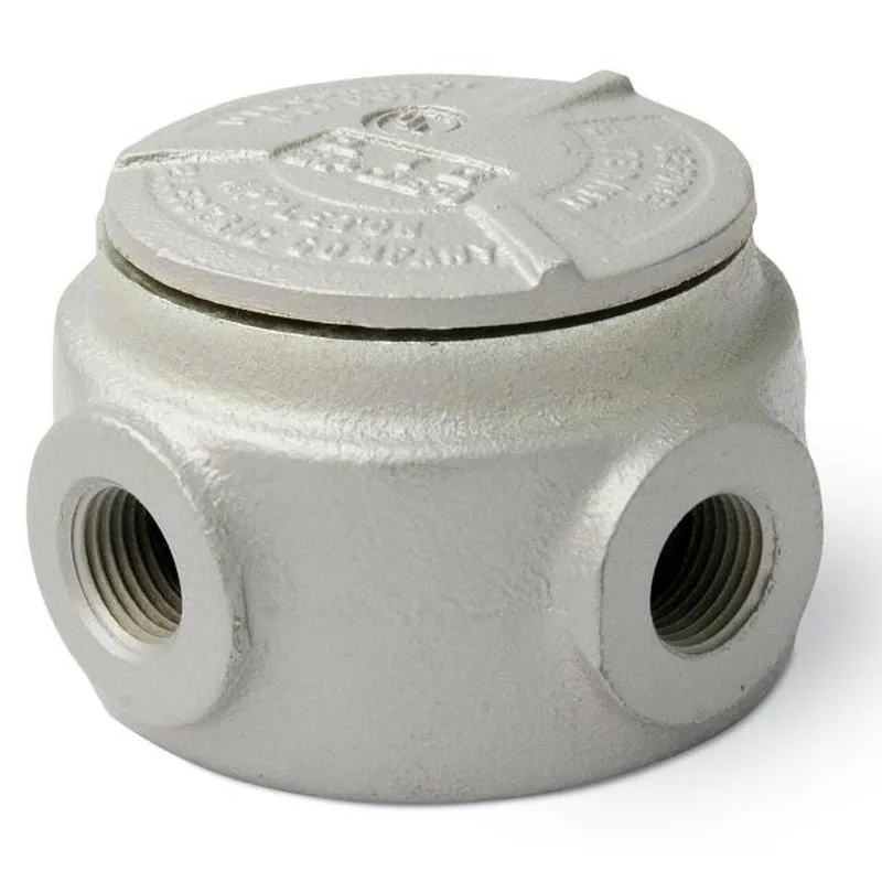 Universal Conduit Outlet Box, Type: GRJS, (5) 1/2" Hubs, Malleable