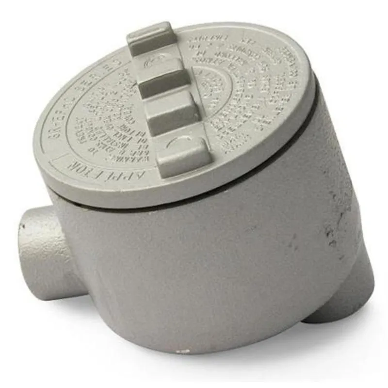 Conduit Outlet Box, Type GRLB, (2) 1" Hubs, Malleable