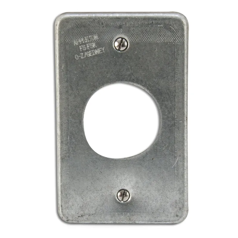 Receptacle Cover, 1-Gang, Steel