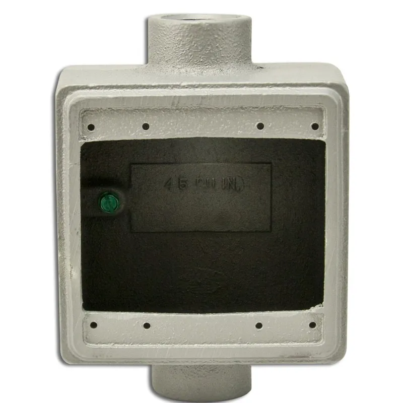 FD Device Box, 2-Gang, Feed-Thru, Type: FDC, 3/4", Malleable Iron