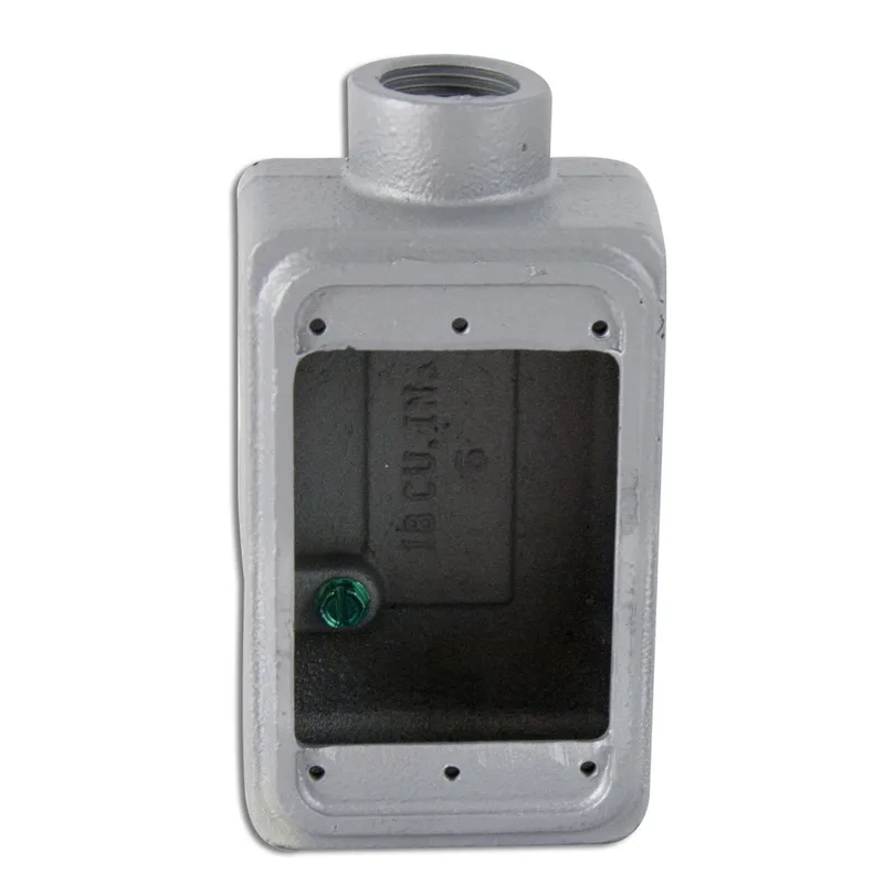 FS Device Box, 1-Gang, Dead-End, Type: FS, 3/4", Malleable Iron